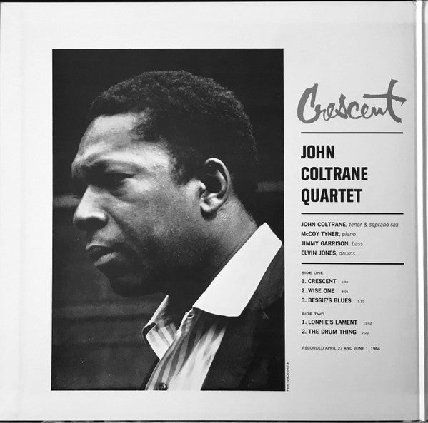 The John Coltrane Quartet - Crescent (Vinyl, LP, Album, Reissue, Stereo) Very Good Plus (VG+) / Very Good Plus (VG+)