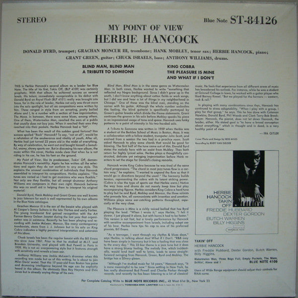 Herbie Hancock - My Point Of View (Vinyl, LP, Album, Stereo, Reissue) Near Mint (NM or M-) / Near Mint (NM or M-)