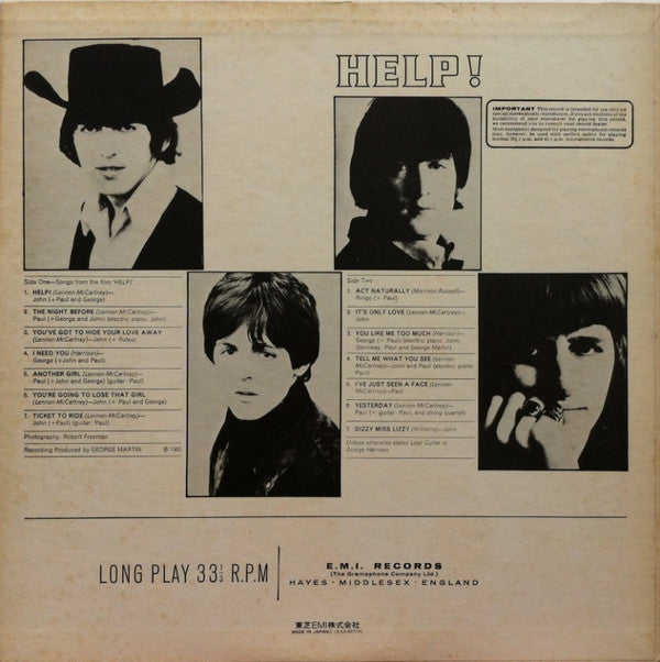 The Beatles - Help! (Vinyl, LP, Album, Reissue, Promo) Very Good Plus (VG+) / Good Plus (G+)