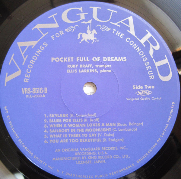 Ruby Braff - Pocket Full Of Dreams (Vinyl, LP, Album, Reissue) Very Good Plus (VG+) / Very Good Plus (VG+)