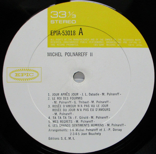 Michel Polnareff - Michel Polnareff 2 (Vinyl, LP) Good Plus (G+) / Very Good (VG)