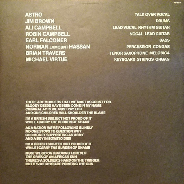 UB40 - Signing Off (Vinyl, LP, Album) Very Good Plus (VG+) / Very Good Plus (VG+)