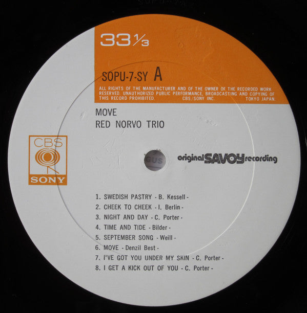 The Red Norvo Trio - Move! (Vinyl, LP, Album, Reissue, Mono)
