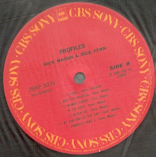 Nick Mason - Profiles (Vinyl, LP, Album, Stereo) Very Good Plus (VG+) / Very Good Plus (VG+)