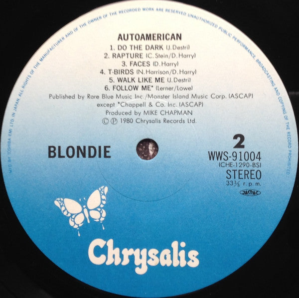 Blondie - AutoAmerican (Vinyl, LP, Album, Repress) Very Good Plus (VG+) / Very Good (VG)