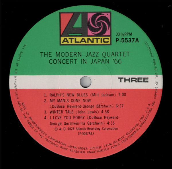 The Modern Jazz Quartet - Concert In Japan '66 (2xVinyl, LP, Album) Very Good (VG) / Very Good (VG)
