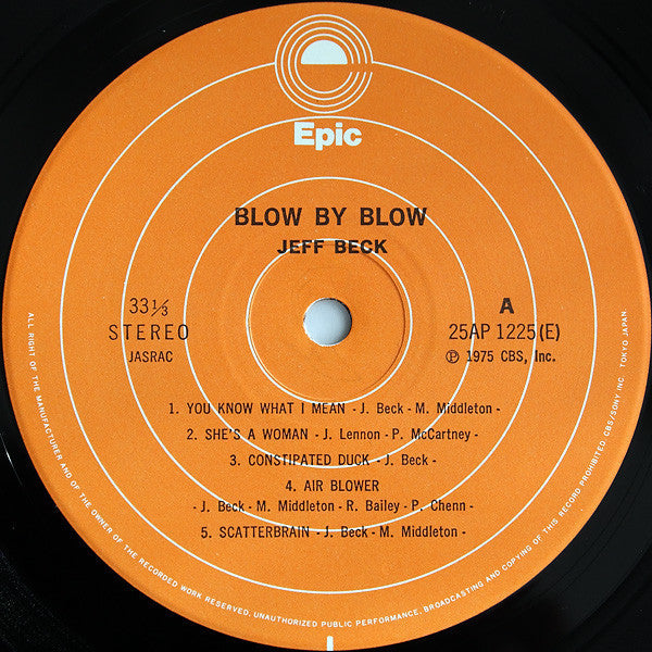 Jeff Beck - Blow By Blow (Vinyl, LP, Album, Reissue)