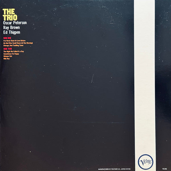 Oscar Peterson - The Trio - Live From Chicago (Vinyl, LP, Album, Re...