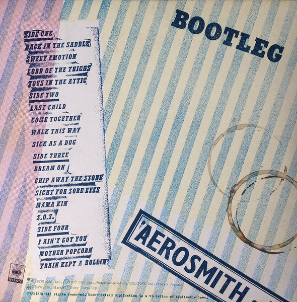 Aerosmith - Live! Bootleg = ライヴ・ブートレッグ (Vinyl, LP, Album, Stereo)