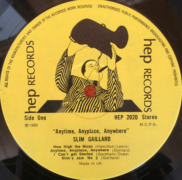 Slim Gaillard - Anytime, Anyplace, Anywhere! (Vinyl, LP, Album, Stereo) Very Good (VG) / Good (G)
