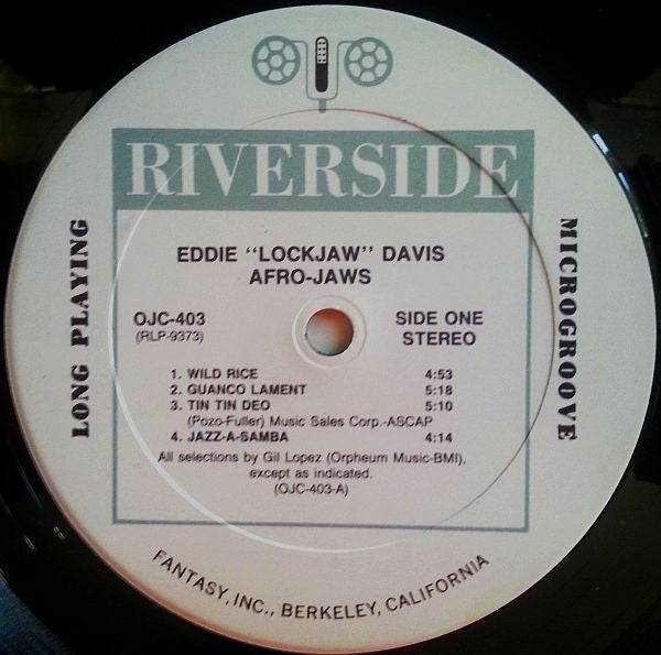 Eddie "Lockjaw" Davis - Afro-Jaws (Vinyl, LP, Album, Reissue, Remastered, Stereo) Very Good Plus (VG+) / Very Good Plus (VG+)