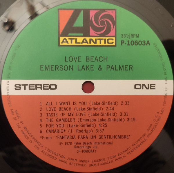 Emerson, Lake & Palmer - Love Beach (Vinyl, LP, Album)