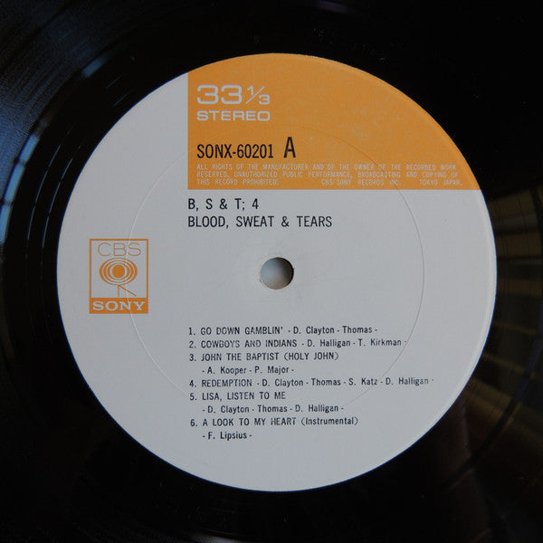 Blood, Sweat And Tears - B, S & T 4 (Vinyl, LP, Album)