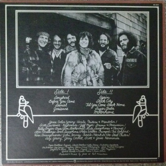 Jesse Colin Young - Songbird (Vinyl, LP, Album) Good Plus (G+) / Very Good Plus (VG+)