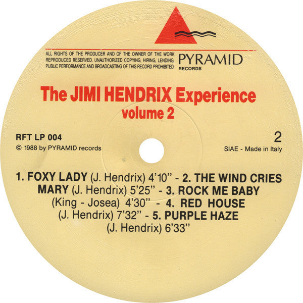 The Jimi Hendrix Experience - The Wild Man Of Pop Plays - Volume 2 (Vinyl, LP, Compilation, Unofficial Release) Very Good (VG) / Very Good Plus (VG+)