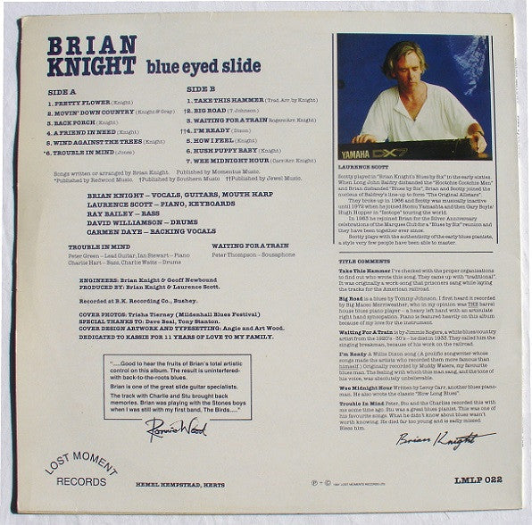 Brian Knight - Blue Eyed Slide (Vinyl, LP) Very Good Plus (VG+) / Very Good Plus (VG+)