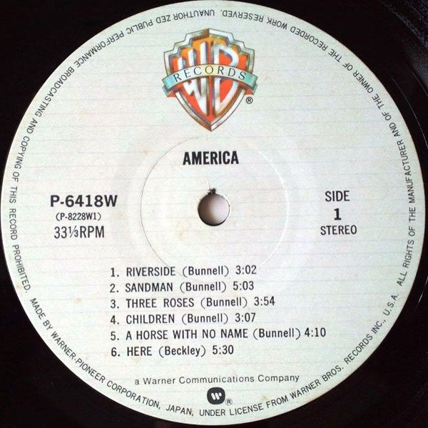 America (2) - America (Vinyl, LP, Album, Reissue)