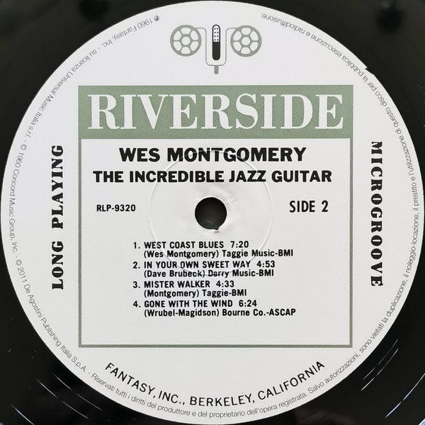 Wes Montgomery - The Incredible Jazz Guitar Of Wes Montgomery (Vinyl, LP, Album, Stereo, Reissue) Near Mint (NM or M-) / Near Mint (NM or M-)
