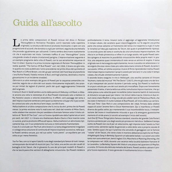 Bud Powell - The Genius Of Bud Powell (Vinyl, LP, Album, Reissue, Mono) Very Good Plus (VG+) / Very Good Plus (VG+)