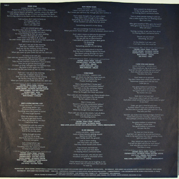 Crosby, Stills & Nash - CSN (Vinyl, LP, Album, Stereo)