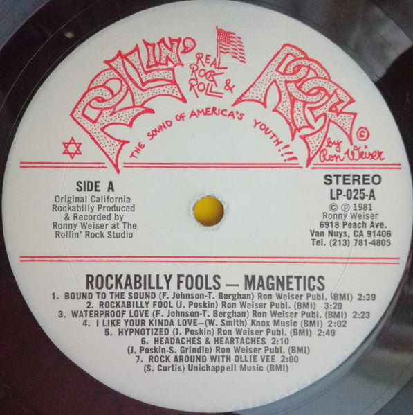 The Magnetics (9) - Rockabilly Fools (Vinyl, LP, Album) Very Good Plus (VG+) / Very Good (VG)