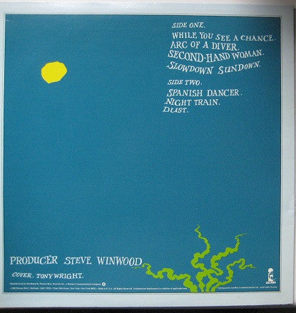 Steve Winwood - Arc Of A Diver (Vinyl, LP, Album) Very Good Plus (VG+) / Very Good Plus (VG+)