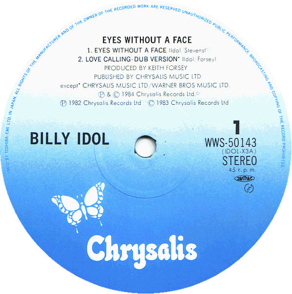 Billy Idol - Eyes Without A Face (Vinyl, 12", 45 RPM, Maxi-Single)