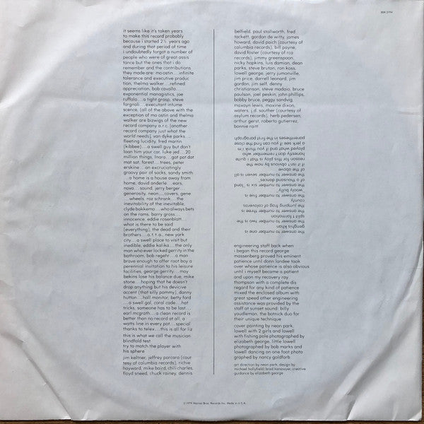 Lowell George - Thanks I'll Eat It Here (Vinyl, LP, Album, Stereo)