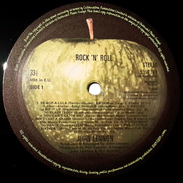 John Lennon - Rock 'N' Roll (Vinyl, LP, Album, Reissue, Remastered) Mint (M) / Mint (M)