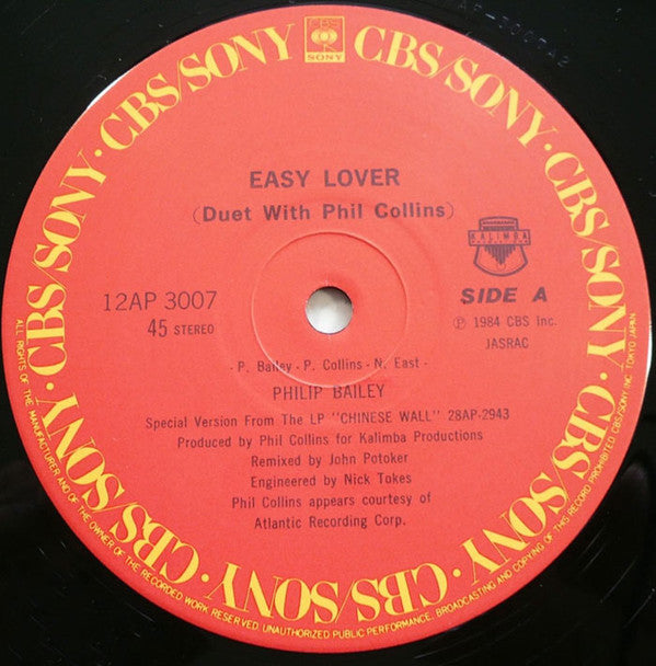 Philip Bailey - Easy Lover (Extended Dance Remix) b/w Woman (Vinyl,...