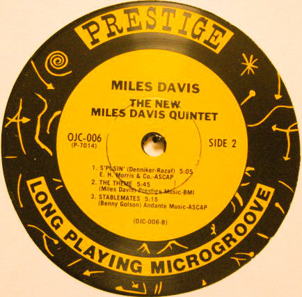 The Miles Davis Quintet - Miles (Vinyl, LP, Album, Reissue) Very Good (VG) / Very Good (VG)