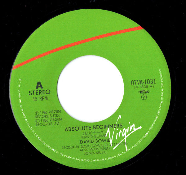 David Bowie - Absolute Beginners (Vinyl, 7", 45 RPM, Single) Very Good Plus (VG+) / Very Good (VG)