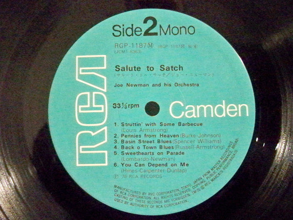 Joe Newman And His Orchestra - Salute To Satch (Vinyl, LP, Album) Very Good (VG) / Very Good (VG)