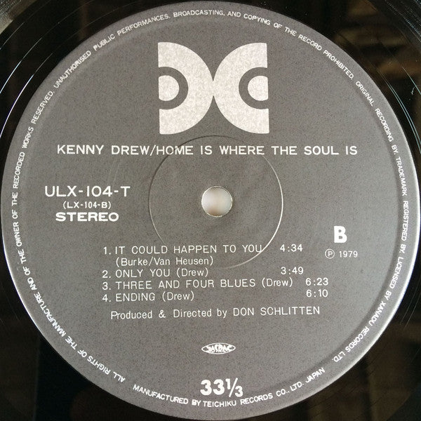 Kenny Drew - Home Is Where The Soul Is (Vinyl, LP, Album) Very Good (VG) / Very Good (VG)