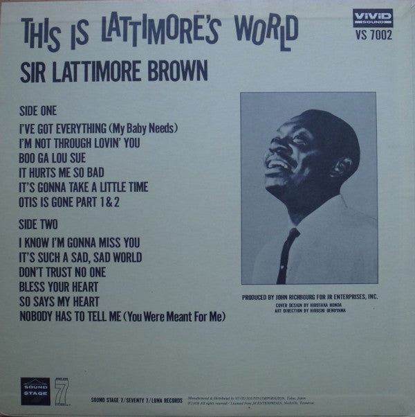 Lattimore Brown - This Is Lattimore's World (Vinyl, LP, Album, Comp...