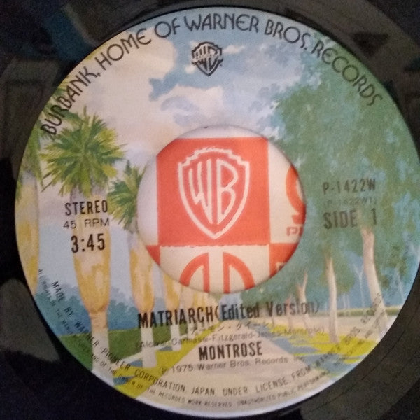 Montrose (2) - Matriarch (Vinyl, 7", 45 RPM, Single) Very Good (VG) / Very Good Plus (VG+)