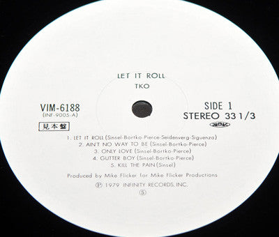 TKO (5) - Let It Roll (Vinyl, LP, Album, Promo) Very Good (VG) / Good Plus (G+)