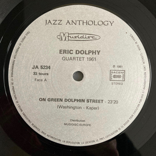 Eric Dolphy - Quartet 1961 (Vinyl, LP, Reissue)