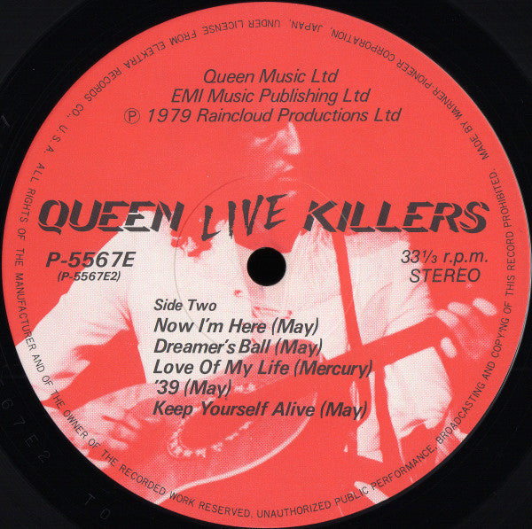 Queen - Live Killers (2xVinyl, LP, Album, Stereo) Near Mint (NM or M-) / Very Good Plus (VG+)