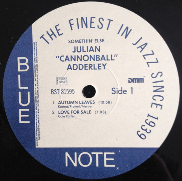 Cannonball Adderley - Somethin' Else (Vinyl, LP, Album, Remastered, Reissue) Very Good Plus (VG+) / Good Plus (G+)