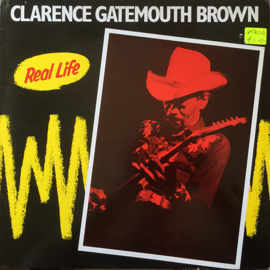Clarence "Gatemouth" Brown - Real Life (Vinyl, LP, Album) Very Good Plus (VG+) / Very Good Plus (VG+)