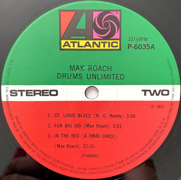 Max Roach - Drums Unlimited (Vinyl, LP, Album, Reissue, Stereo)