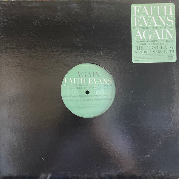 Faith Evans - Again (12", 33 ⅓ RPM, Promo) - Very Good (VG) / Generic