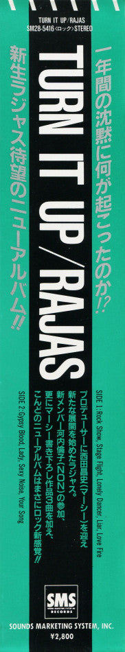 Rajas - Turn It Up (Vinyl, LP, Album, Stereo)