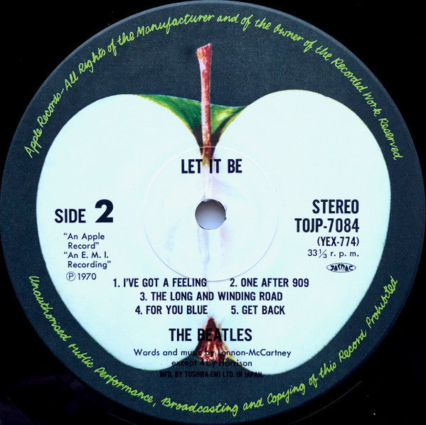 The Beatles - Let It Be (Vinyl, LP, Album, Stereo, Reissue, Remaste...