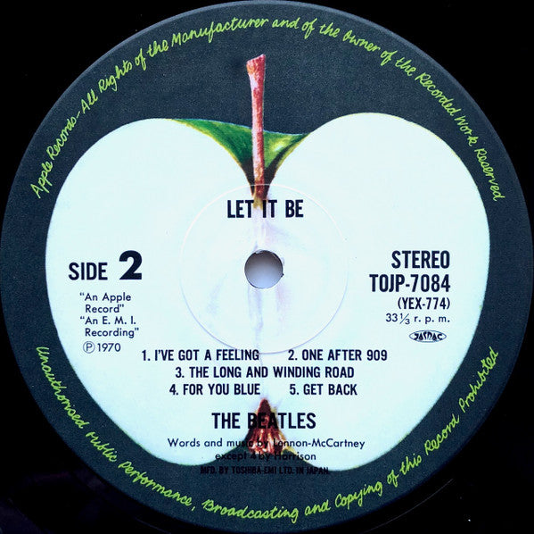The Beatles - Let It Be (Vinyl, LP, Album, Stereo, Reissue, Remastered, Limited Edition) Very Good Plus (VG+) / Very Good Plus (VG+)