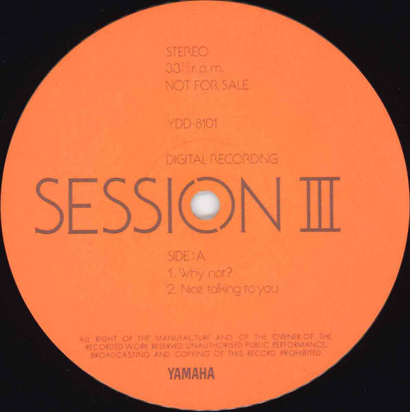 Various - Session III (Vinyl, LP, Promo)