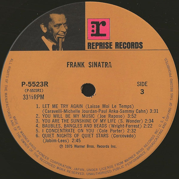 Frank Sinatra - Frank Sinatra (2xVinyl, LP, Compilation, Stereo) Near Mint (NM or M-) / Very Good (VG)