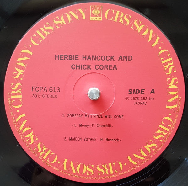 Herbie Hancock - Herbie Hancock And Chick Corea (Vinyl, LP, Album)