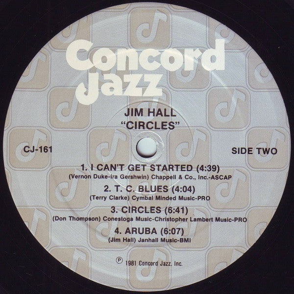 Jim Hall Trio - Circles (Vinyl, LP, Album) Very Good (VG) / Good Plus (G+)